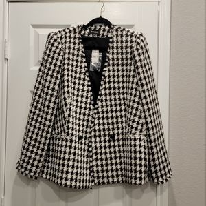 Express Houndstooth Blazer